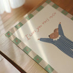 Vaikiškas plakatas su mielu peliuku iškėlusiu rankas ir užrašu „I love you this much“, vaikų kambario dekoras, nursery wall art, gyvūnėlio iliustracija, dovana kūdikiui ar vaikui